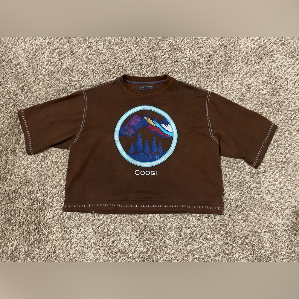 COOGI Brown Graphic Short Sleeve Tee